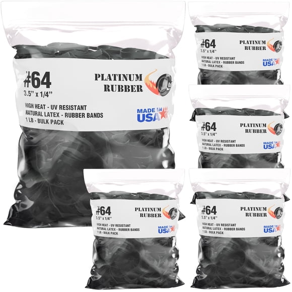 Bandas elásticas PLATINUM RUBBER #64 8,9 cm negro UV