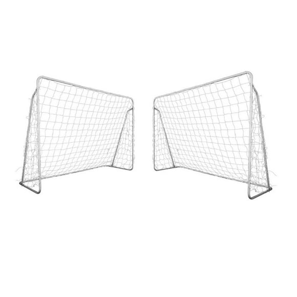 Pack De 2 Arcos De Futbol Metálico Con Red. 240 X 150 Cm.