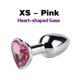 thumbnail image 1 of 1pc Waterproof Stainless Steel Anal Plug with Crystal Design - Perfect for Beginners and Couples - Enhance Your BDSM Experience, 1 of 5