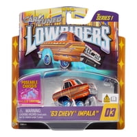 Coche Fundido Mga Entertainment Cartuned Lowrider 1963 Chevy Impala Orange