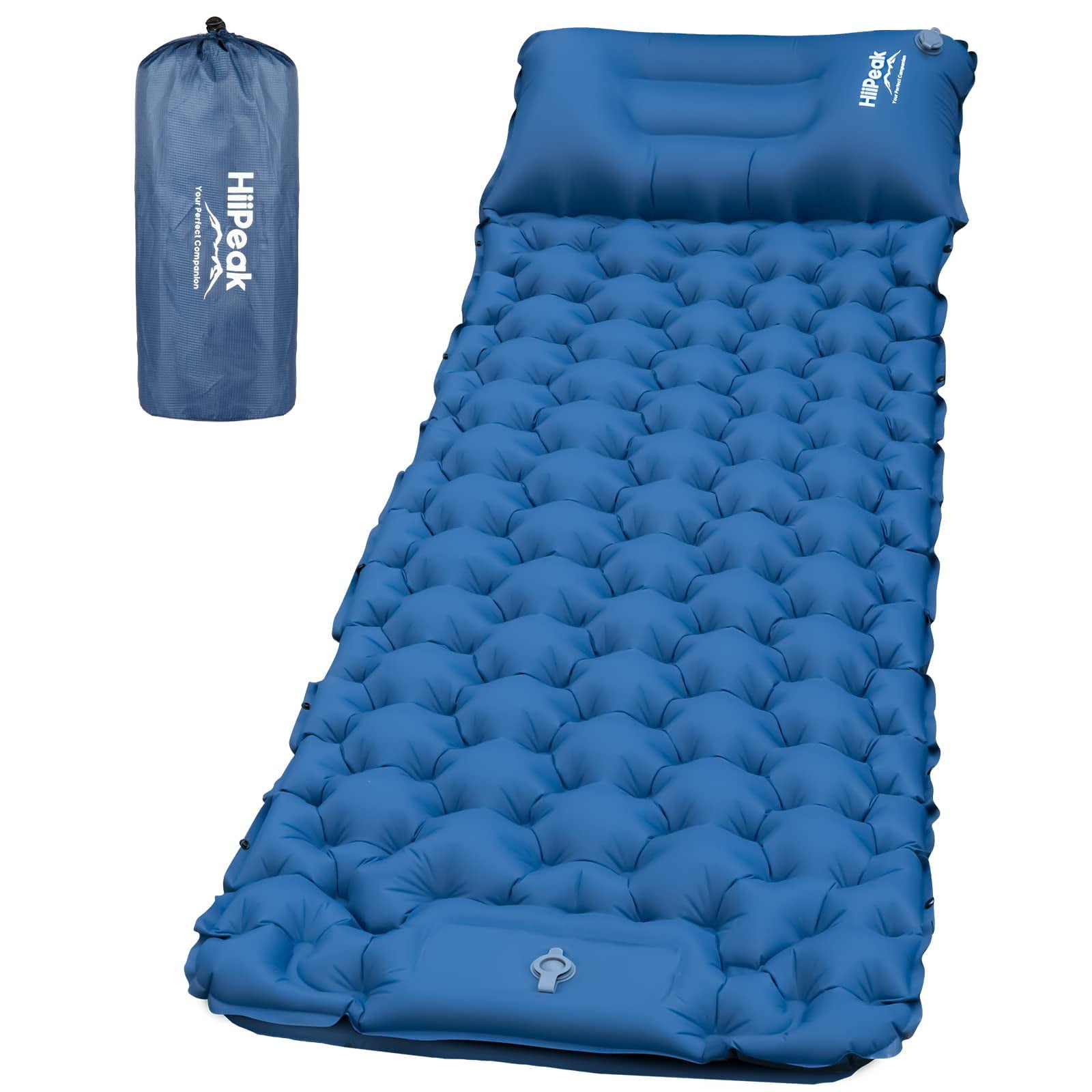 Colchón Para Dormir Hiipeak, Ultraligero, Inflable, Con Bomba Para Pies Y Almohada