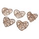 thumbnail image 3 of Apoyos de la foto de la bola de mimbre de la rota 5pcs, baratijas diy caseras en forma de corazón marrón, 3 of 5