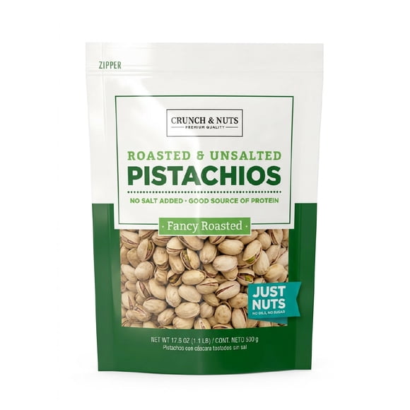 Pistacho Tostado Sin Sal Con Cáscara Crunch & Nuts 500 g