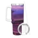 thumbnail image 3 of Grimace Vaso aislado de acero inoxidable con asa, diseño temático, regalo para familia, amigos y fans; incluye pajita y encaja en el portavasos estándar, 40 oz, 3 of 6