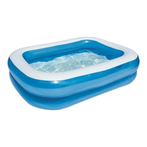 Piscina Inflable Bestway Rectangular Para Niños 200X146X48Cm Celeste Tamano Unico