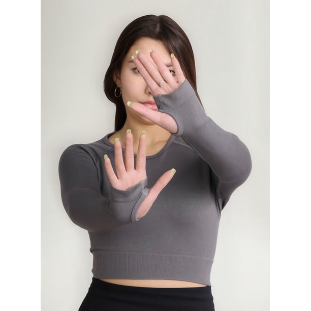 Polera deportiva Mujer entrenamiento sin costuras