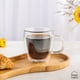 thumbnail image 2 of Set 4 Tazas Vidrio Doble Pared 230 ml Home Logics 1 un, 2 of 6