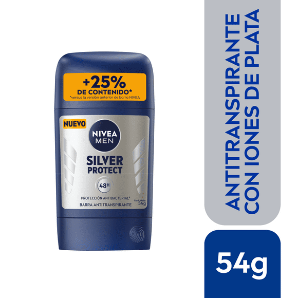 Desodorante Nivea Hombre Barra Silver Protect Dinamic Power Frasco Hombre