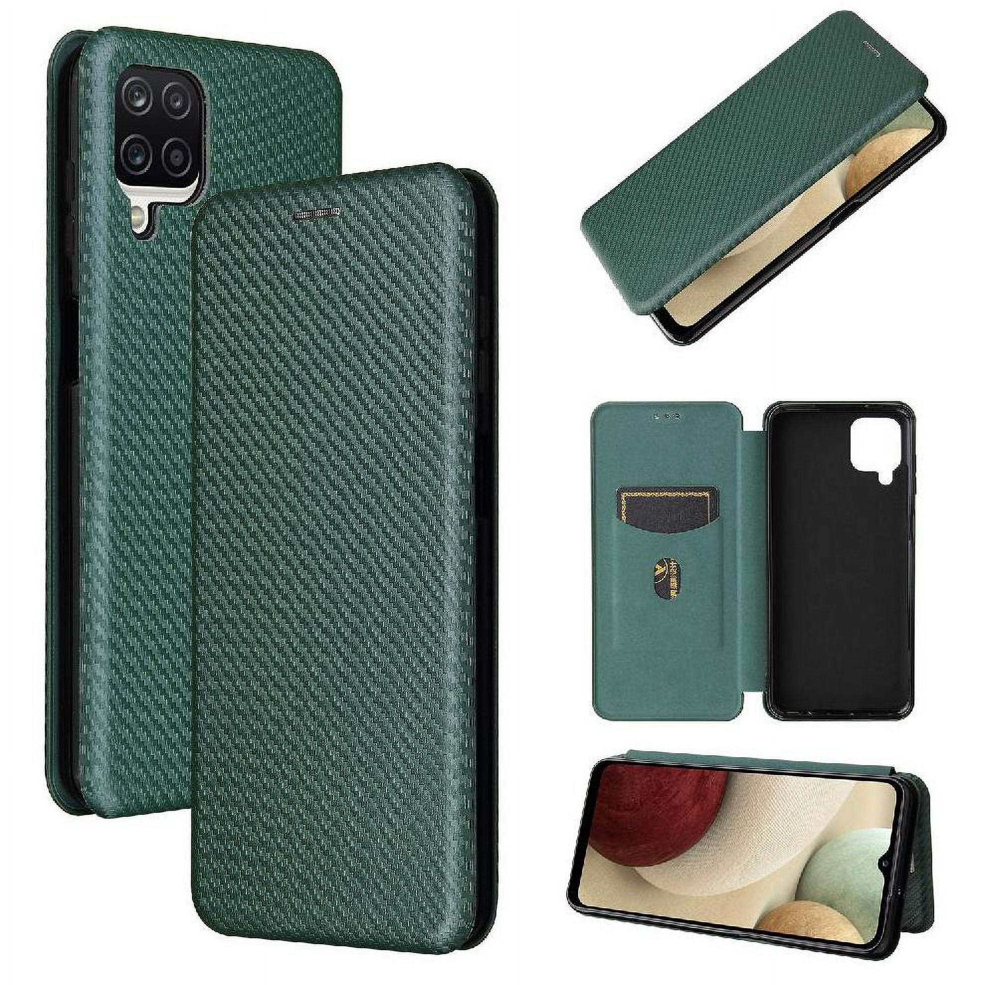 Funda Flip Para Foxdock Samsung Galaxy A12（m12） - Funda Magnética De Negocios, Funda Protectora Delgada