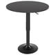 thumbnail image 1 of Mesa de bar HOOBRO BK58BT01G1 redonda, ajustable en altura, color negro, 1 of 7