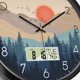 thumbnail image 3 of Reloj de pared SCOAGE Silent de 30 cm con calendario y temperatura, 3 of 9