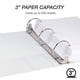 thumbnail image 3 of Binder Samsill Economy, 3 anillos, 3 pulgadas, 4 unidades, color blanco, 3 of 7