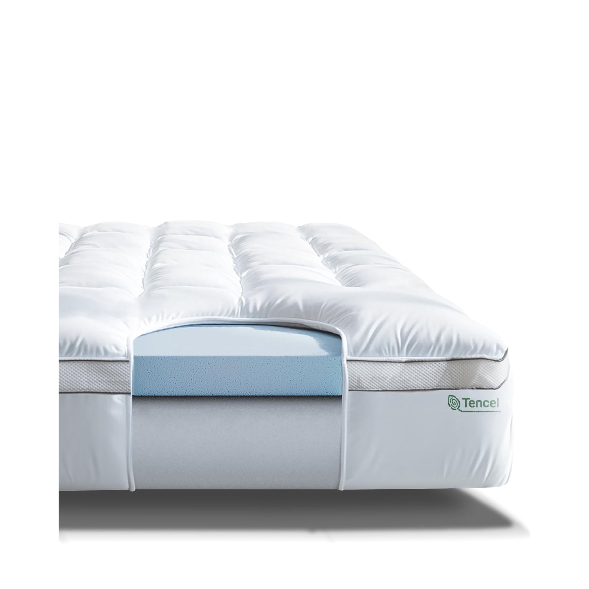 Cubrecolchón Viscosoft De Espuma Viscoelástica De 10 Cm, Tamaño Queen