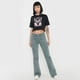 thumbnail image 4 of Polera Mujer Crop Negro Fun Manga Corta Corona, 4 of 5
