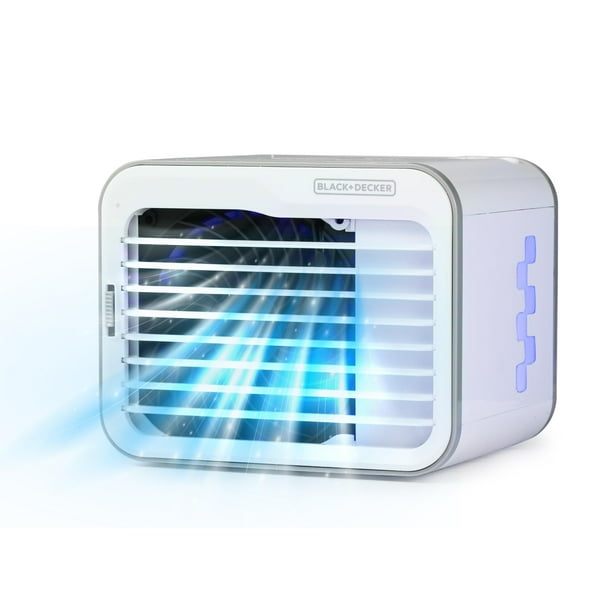 Enfriador de aire BLACK+DECKER BDMC10 con depósito de agua de sobremesa de 0,5 L, color blanco/gris