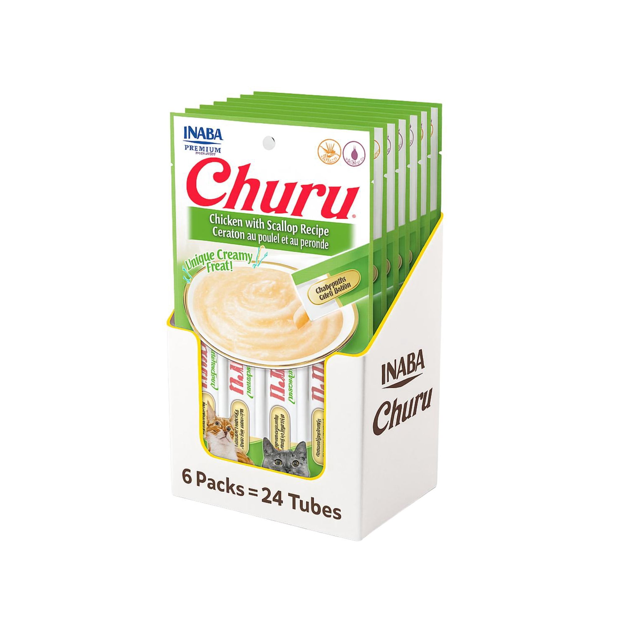Churu Cat Pollo y Vieira 14g x4 | Pack 6 Unidades