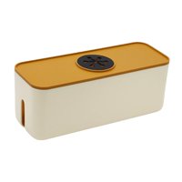Bothyi - Toma De Protección De Gestión De Cables, Cable Ordenado Para Mostrador Doméstico, Oficina, Blanco