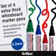 thumbnail image 2 of Marcadores para pizarra blanca Artline 5,0 mm pack de 4 – modelo 5100A, 2 of 7