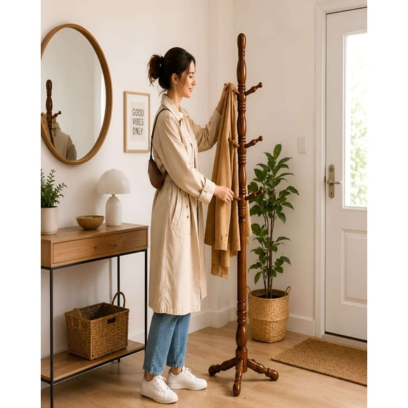 Perchero para Abrigos Madera De Roble Tailandes 180 cm