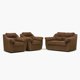 thumbnail image 1 of Juego De Living Asturias Sofá De 2 Y 1 Cuerpo Chocolate, 1 of 5