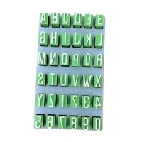 Magideal - Juego De Sellos De Arcilla Con Letras Del Alfabeto, Sellos Reutilizables, Moldes De Letras Hechos A Mano Para Hacer Cerámica En Casa, Manualidades De Mayúsculas