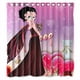 thumbnail image 1 of Cortina de ducha Betty Boop, juego de cortinas de baño con ganchos, tamaño 66 x 72 pulgadas, 1 of 3
