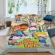 thumbnail image 2 of Todos Crecidos Conjunto de sábanas temático, trío de piezas, cómodo y amigable con la piel, diseño único, regalo de decoración para el hogar para familiares, amigos y fans, 90 cm * 190 cm, 2 of 6