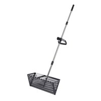 Ioensy - Pala Extensible Para Arena De Gatos Con Mango Largo Ajustable Y Rastrillo De Arena Multifuncional