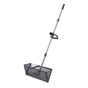 Ioensy - Pala Extensible Para Arena De Gatos Con Mango Largo Ajustable Y Rastrillo De Arena Multifuncional