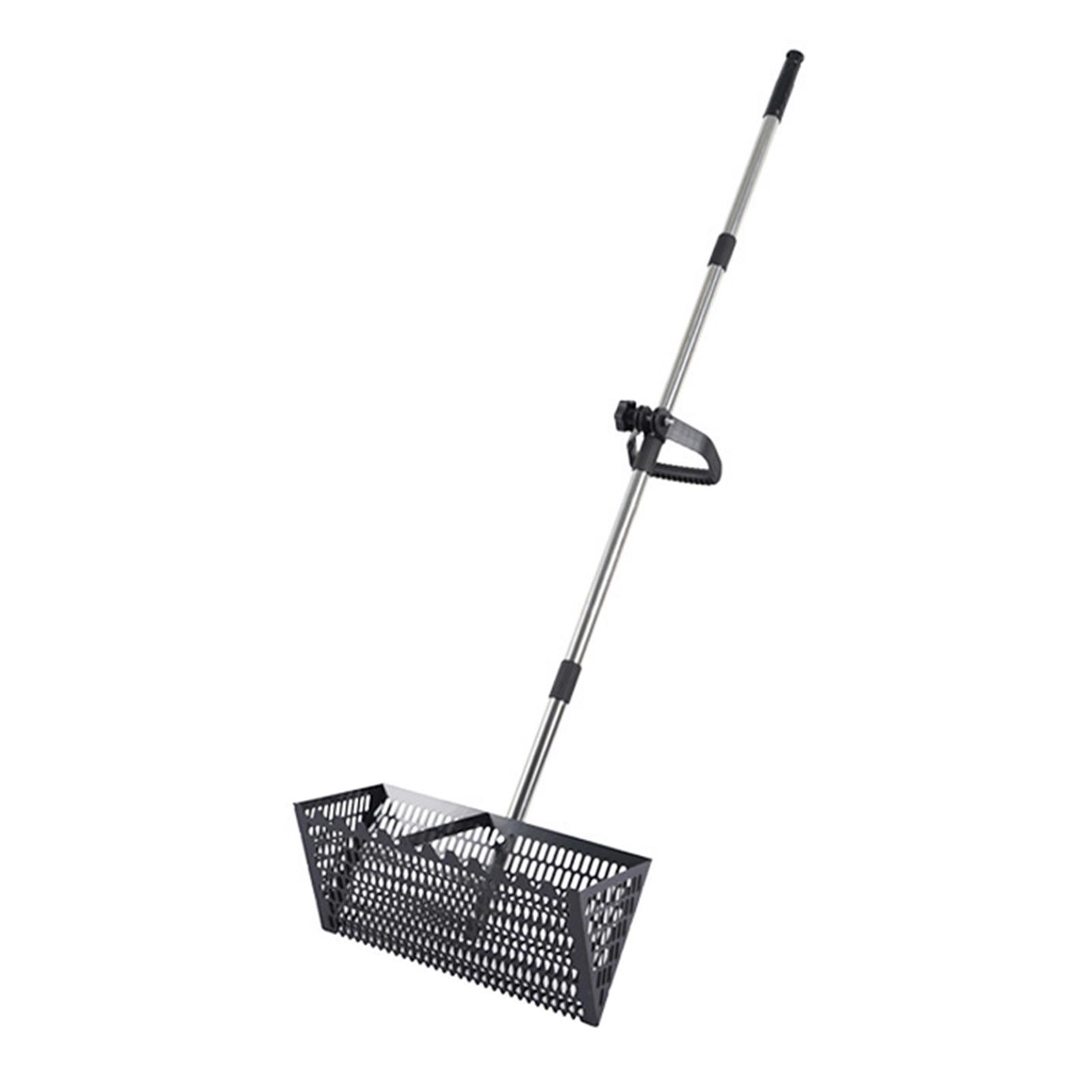 Ioensy - Pala Extensible Para Arena De Gatos Con Mango Largo Ajustable Y Rastrillo De Arena Multifuncional