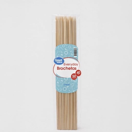 Brochetas 40 Cm Gruesa 1 Un Great Value