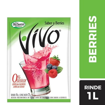 Jugo En Polvo Berries Sobre 7 G Vivo