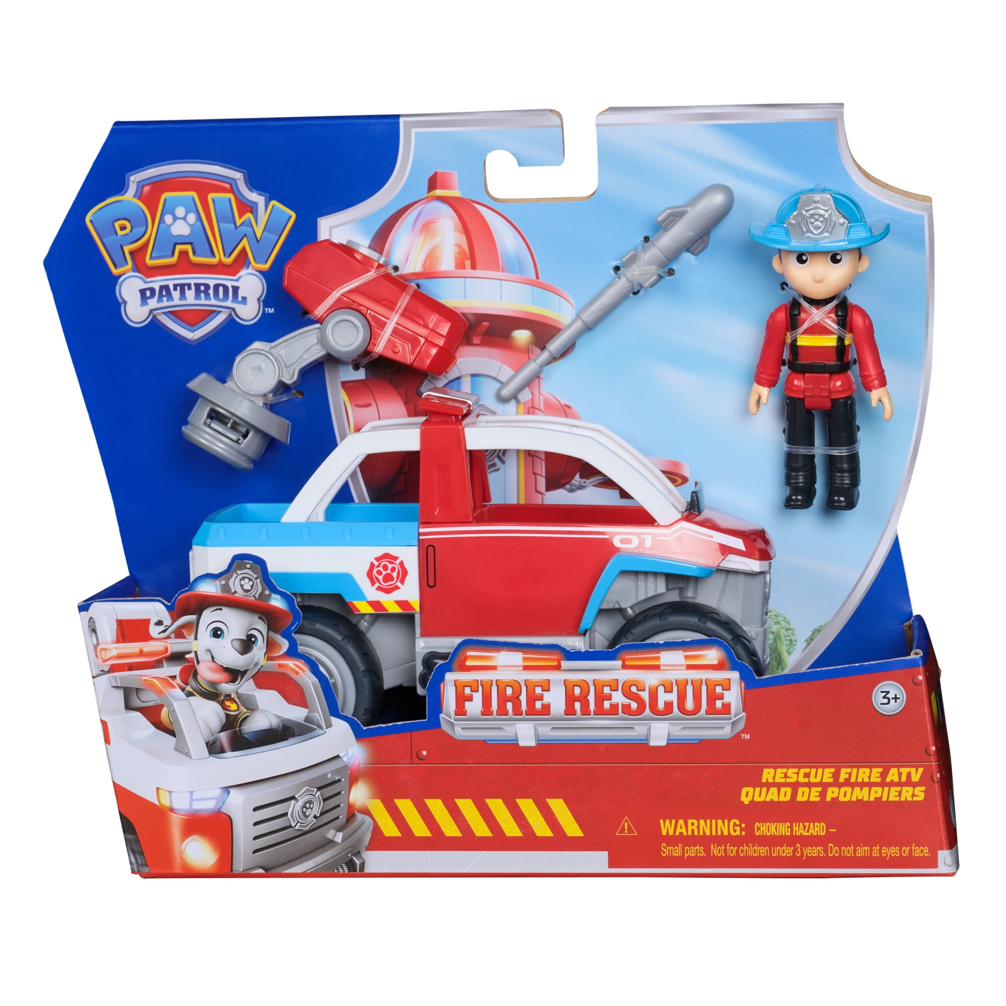 Equipo De Rescate De Bomberos Con Ryder Paw Patrol