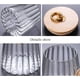 thumbnail image 4 of Recipiente hermético de vidrio para almacenar frutos secos y café, con forma de pétalo, decorativo, con tapa de bambú y asa de metal, fácil de agarrar, 600 ml, 4 of 5