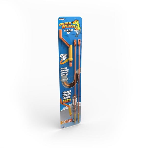 Kit básico de herramientas para obstruir el cabello FlexiSnake The Drain Weasel