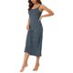 thumbnail image 4 of INSPIRE CHIC Vestido de Noche de Mujer de Rayón Suave sin Mangas con Tirantes Finos y Cuello Redondo para Primavera Verano Talla L Gris Oscuro, 4 of 6