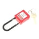 thumbnail image 1 of Candado de Seguridad Curvado de PVC de 38mm, Color Rojo, 1 of 3