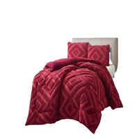 Genérico - Cobertor De Jacquerd Cutting Con Chiporro 2 Plazas 230X250Cm Color Burdeo B6