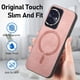 thumbnail image 4 of Magnetic Slim Case for Honor 100 with Camera Guard & Anti-Scratch Back Pink, 4 of 6