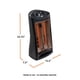 thumbnail image 3 of Calefactor de torre de cuarzo EZ-HEAT MG-QGW15-607 1500 W, 3 of 6