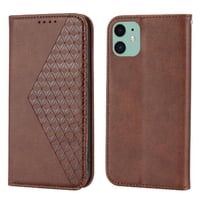 Funda Flip Foxdock Para Iphone 11 Pro , Estilo Billetera Con Diseño Rombo, Correa De Mano Y Soporte, Uso Diario