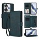 thumbnail image 1 of Funda Cartera Mariposa para [Xiaomi Poco F6] con Soporte y Cremallera Verde oscuro, 1 of 6