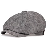 Mercado Cbf - Gorro Boina Tipo Ocasional, Forma Octogonal Gris