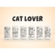 thumbnail image 1 of Cat Lover Juego de 6 Vasos Gatunos 500ML negro, 1 of 7