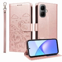 Funda Billetera Foxdock Compatible Con Infinix Smart 10 4G, Diseño Perrito Tierno, Ranuras Para Tarjetas Y Soporte Plegable
