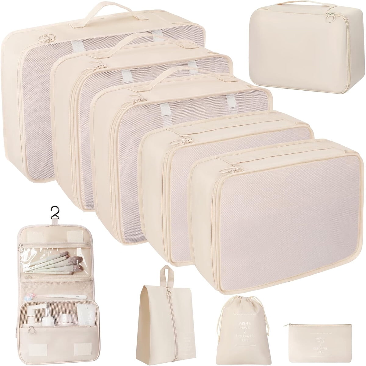 Set Organizadores De Viaje Lucdnc 10 Piezas Impermeable