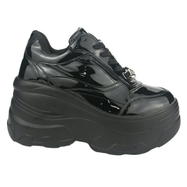 Zapatilla Chalada Mujer Nake-1 Negro Urbano