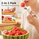 thumbnail image 4 of Cortador fruta acero inoxidable 2 en 1 2026 doble cabezal sandía cocina hogar, 4 of 7