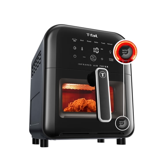 Freidora de aire T-Fal Infrared, 6 litros, 7 en 1, funciones de cocción, 1550 W