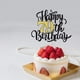 thumbnail image 4 of Decoración para tartas Leetaivie Happy 79th Birthday con purpurina negra y dorada, 4 of 6